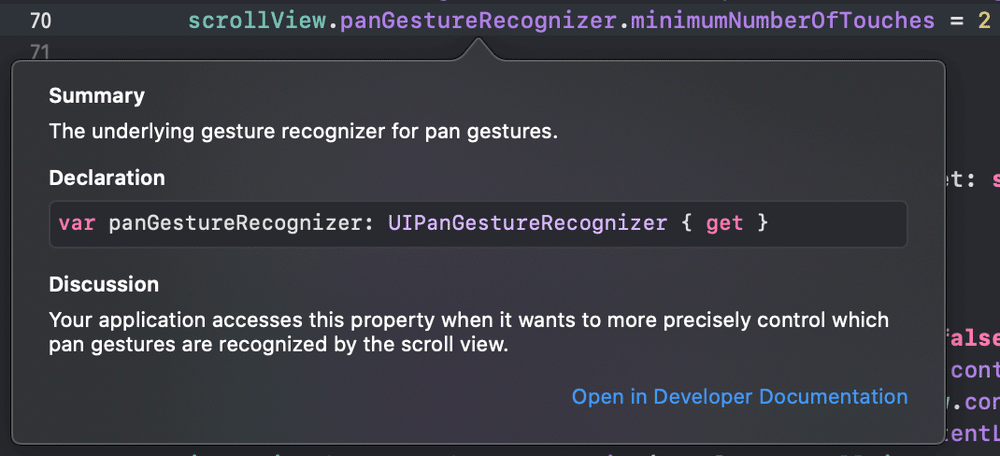 UIScrollView.panGestureRecogniser